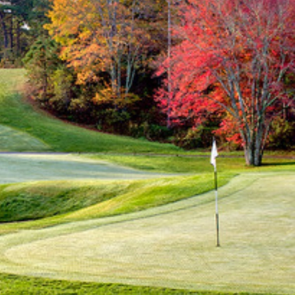 Golf course in the fall